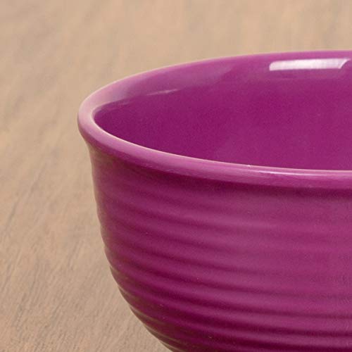 Home Centre Alora-Malia Textured Curry Bowl - Purple - Image 3