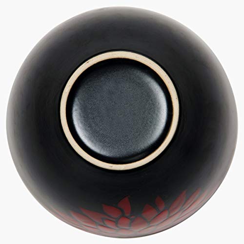 Home Centre Dahlia Stoneware Bowl - Black - Image 4