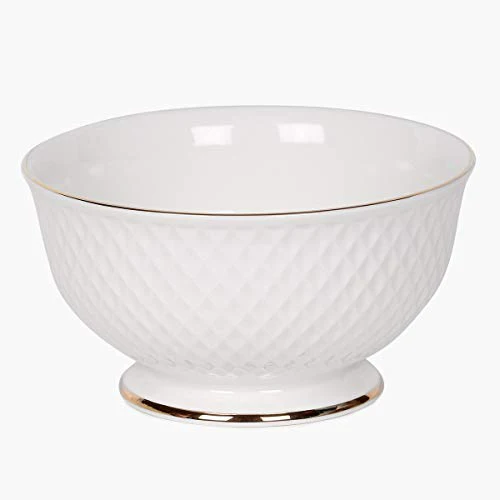 Home Centre Divine Ceramic Cereal Bowl - White - Image 2