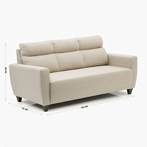 Home Centre Emily 3+2 Sofa Set - Beige - Image 3