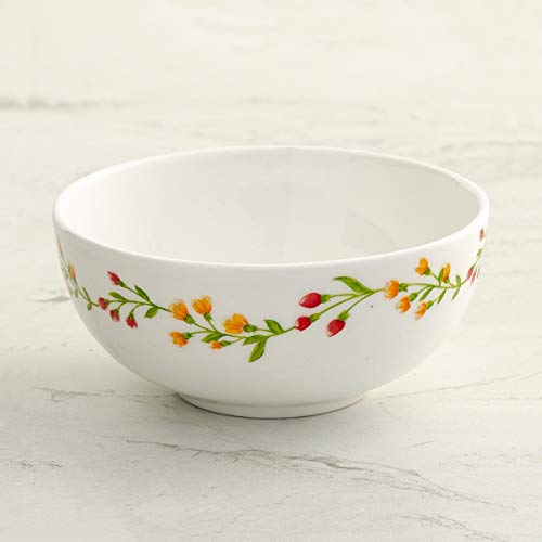 Home Centre Mandarin Emily Printed Katori - Set of 4 - Image 2