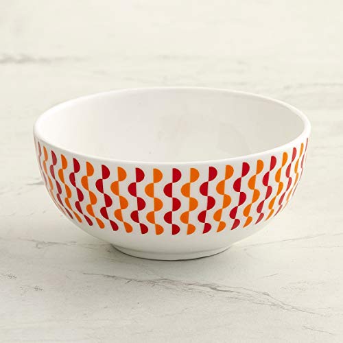 Home Centre Mandarin Emily Printed Katori - Set of 4 - Image 3