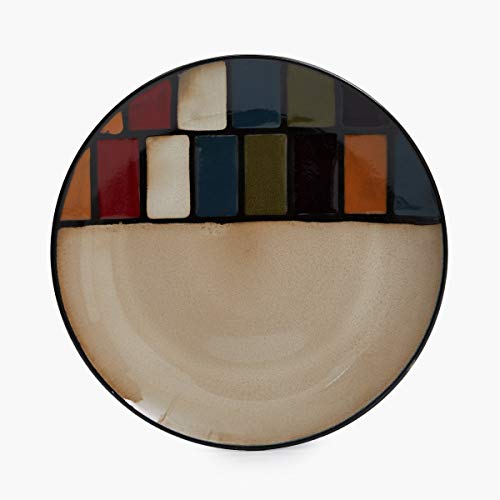 Home Centre Maris-Adonia Stoneware Crockery Set - Brown - Image 4