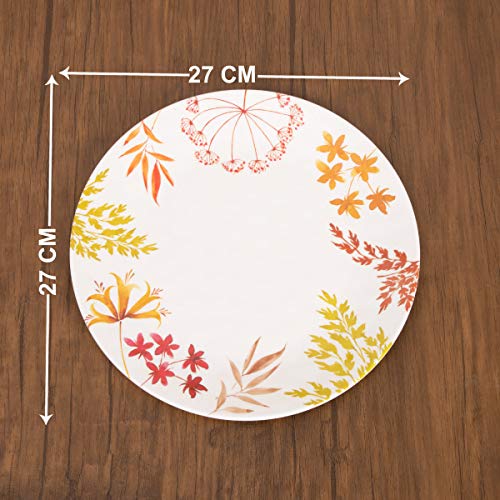 Home Centre Meadows-Malva Printed Dinner Plate - Multicolour - Image 4