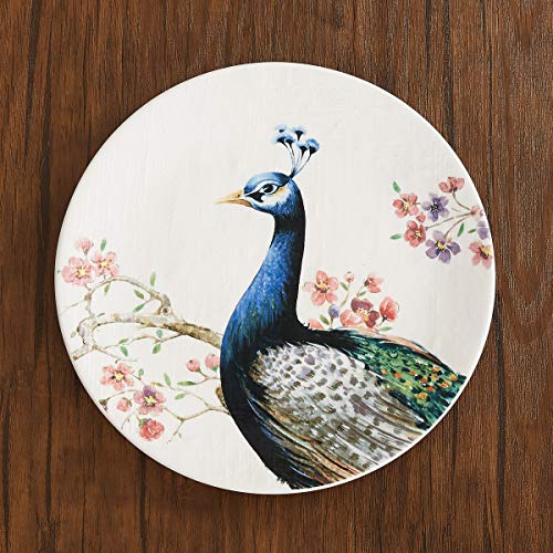 Home Centre Moksha Peacock Print Side Plate