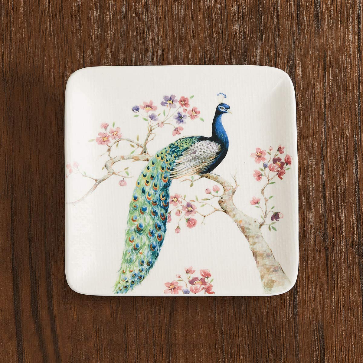 Home Centre Moksha Peacock Print Side Plate