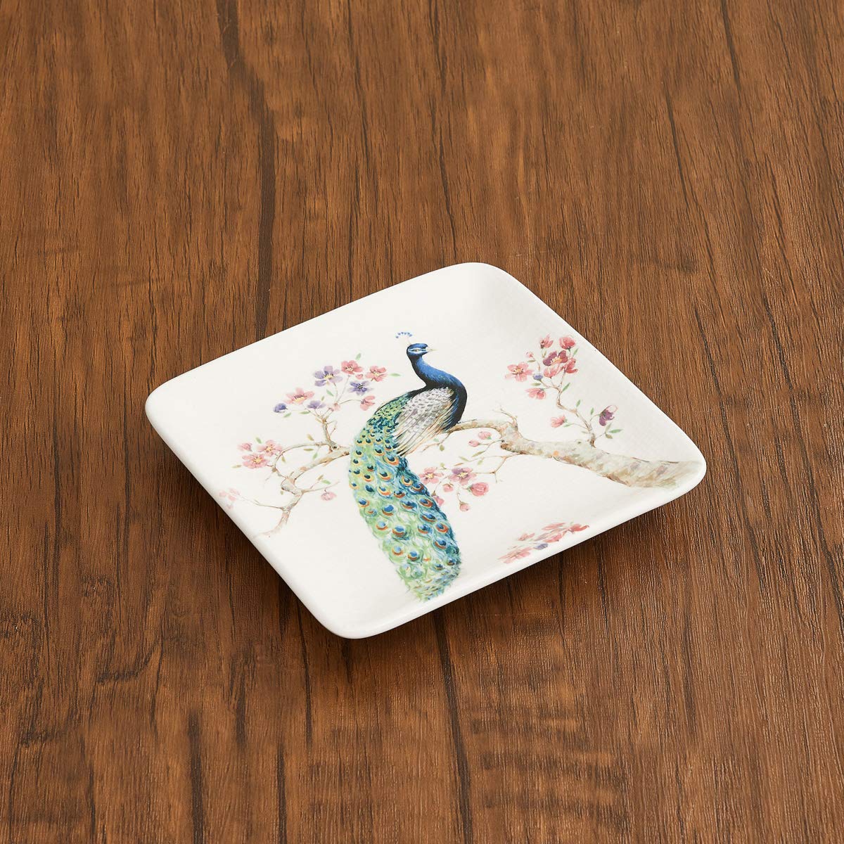 Home Centre Moksha Peacock Print Side Plate - Image 4