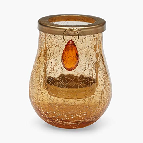 Home Centre Raga Orchard Crackle Tea Light Holders-Set of 4 Pcs - Multicolour - Image 5