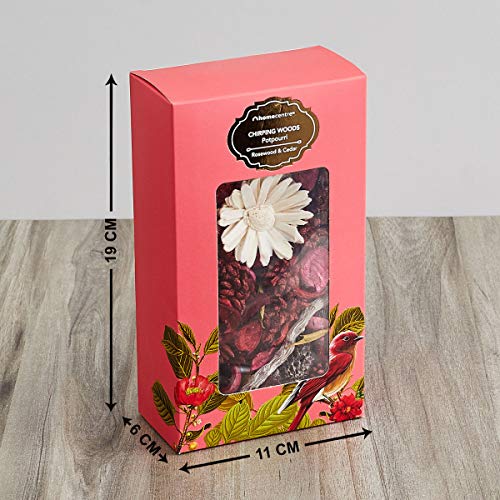 Home Centre Redolance Dried Leaves & Flowers Potpourri Box - Red - Image 3