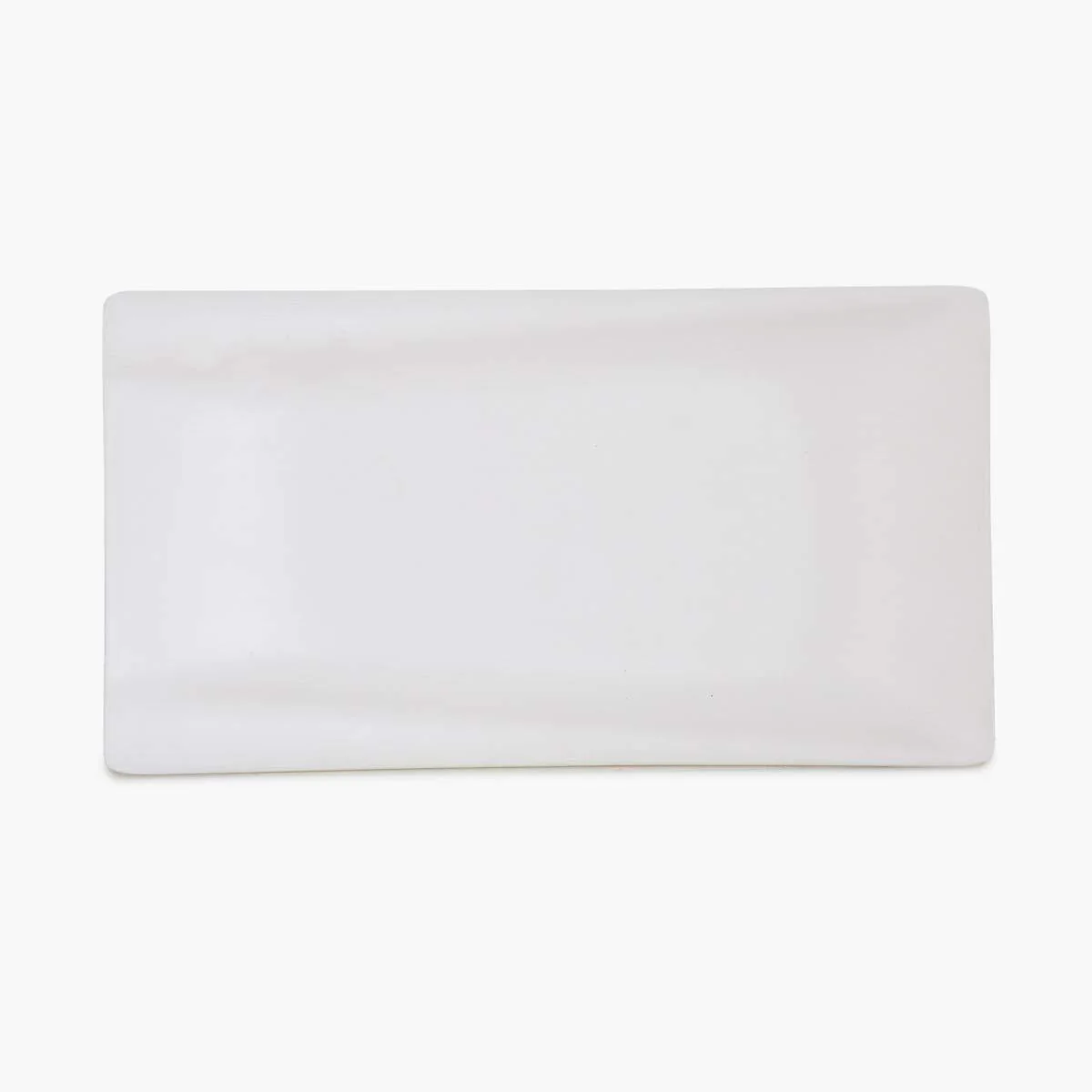 Home Centre SELIK Solid Melamine Serving Platter: White - Image 5