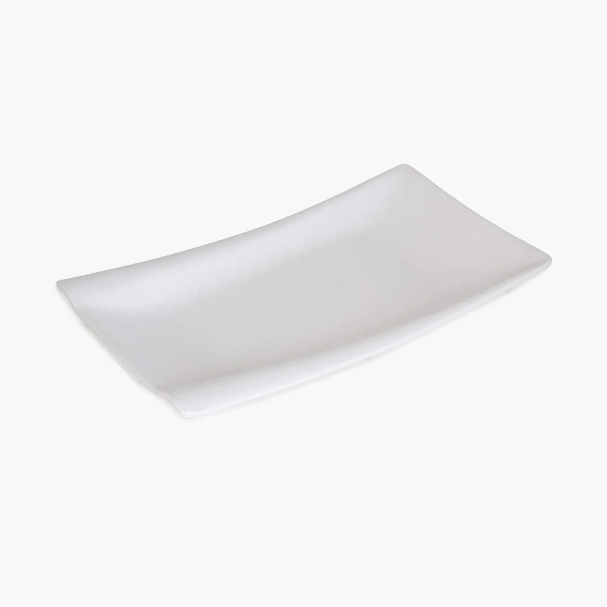 Home Centre SELIK Solid Melamine Serving Platter: White - Image 6