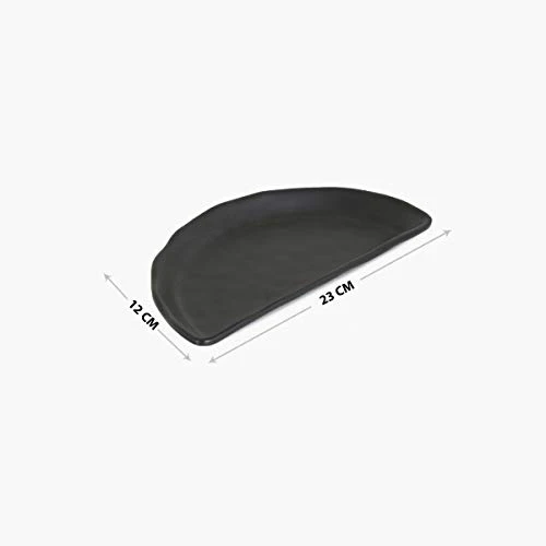 Home Centre Silvano Solid Melamine Platter - Black - Image 2