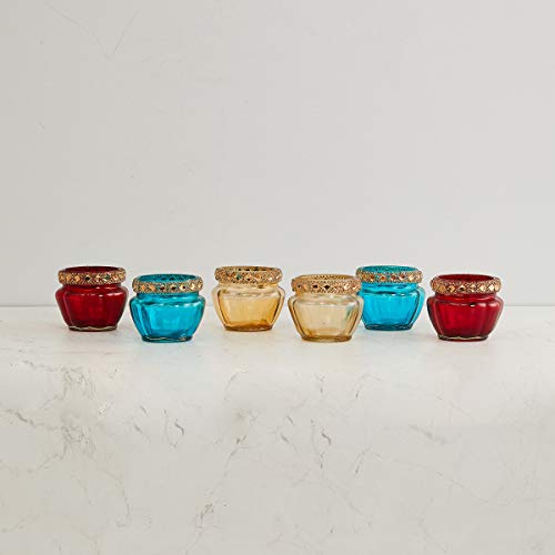 Home Centre Zarin Round T-Light Holders- Set of 6 - Image 3