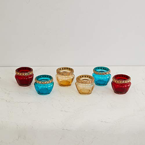 Home Centre Zarin Round T-Light Holders- Set of 6 - Image 4