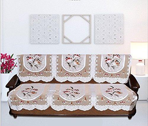 Home Sajawat 3 Seater Sofa Cover Set - Premium Quality Net Fabric Sofa Cover