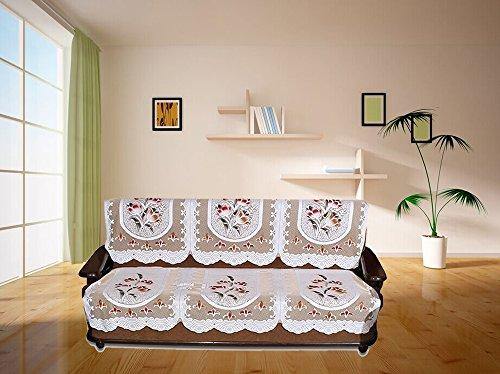 Home Sajawat 3 Seater Sofa Cover Set - Premium Quality Net Fabric Sofa Cover - Image 2