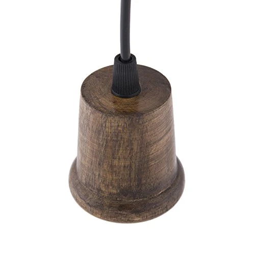 Homesake® Edison Filament Wooden Walnut Taper Bulb Holder, Urban, Retro, Nordic Style, with Fixture, Set of 2 - Image 4