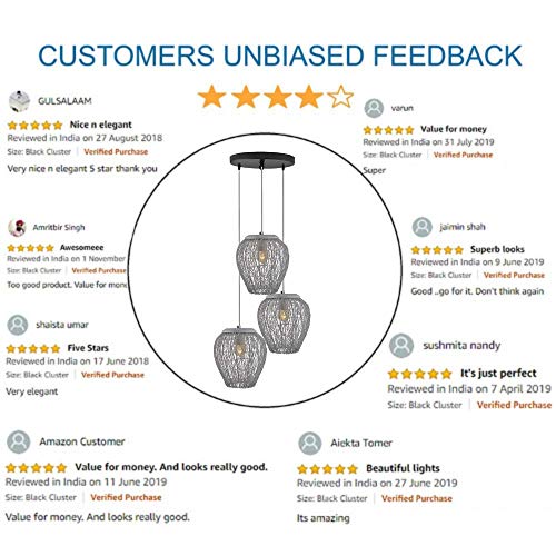 Homesake 60 Watts Chandelier Light, White, Round - Image 4