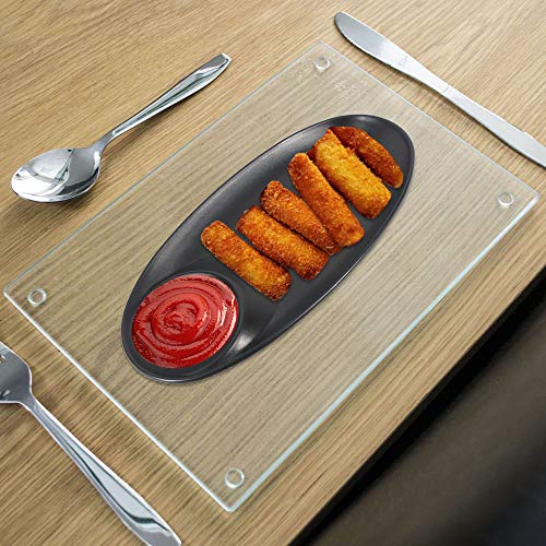 Homeware Unbreakable 2 Compartments Serving Snacks Platter