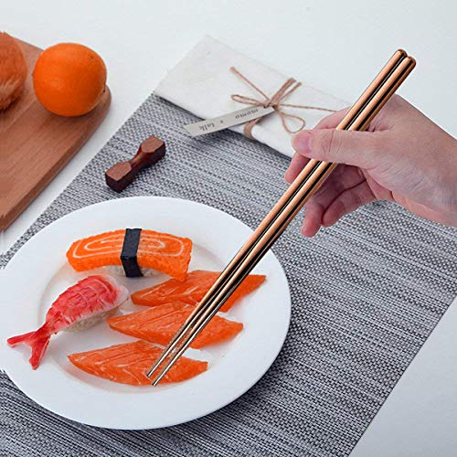 HOMMALY Portable Stainless Steel Silverware Travel Flatware Tableware Set with Case, Include Knife/Fork/Spoon/Straw (Rose Gold) - Image 9