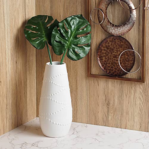 Hosley Large 12 Tall White Ceramic Vase by HG Global - Image 2