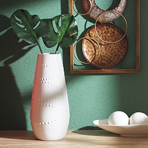 Hosley Large 12 Tall White Ceramic Vase by HG Global - Image 5