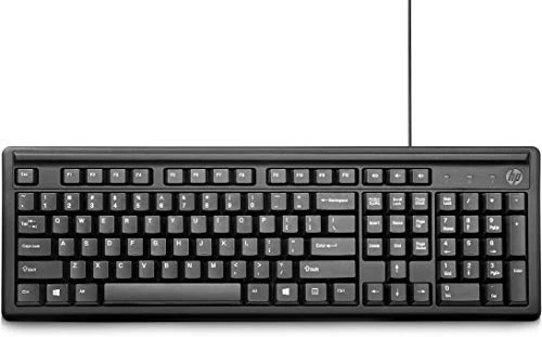 HP X1000 Wired Mouse (Black/Grey) + HP 100 Wired USB Keyboard - Image 4