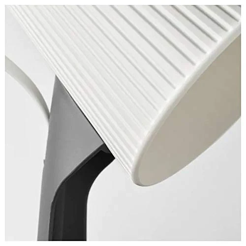 Ikea SVALLET Work lamp, Dark Grey, White(Max.: 8.6 W Height: 35 cm (14") Base Diameter: 16 cm (6") Shade Diameter: 11 cm (4") Cord Length: 200 cm (6 ' 7")) - Image 2