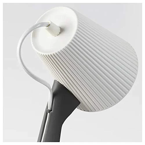Ikea SVALLET Work lamp, Dark Grey, White(Max.: 8.6 W Height: 35 cm (14") Base Diameter: 16 cm (6") Shade Diameter: 11 cm (4") Cord Length: 200 cm (6 ' 7")) - Image 3