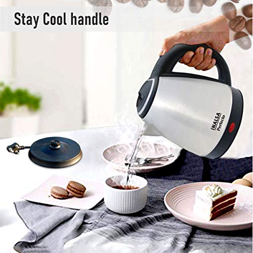 Inalsa Perfecto 1.5-Litre Electric Kettle (Silver/Black) - Image 4