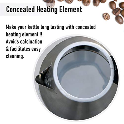 Inalsa Perfecto 1.5-Litre Electric Kettle (Silver/Black) - Image 7
