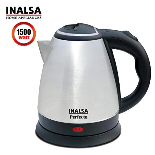 Inalsa Perfecto 1.5-Litre Electric Kettle (Silver/Black) - Image 8