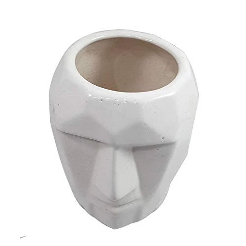 India Meets India Ceramic Flower Vase (6.5 x 3.5 inch, White) - Image 6