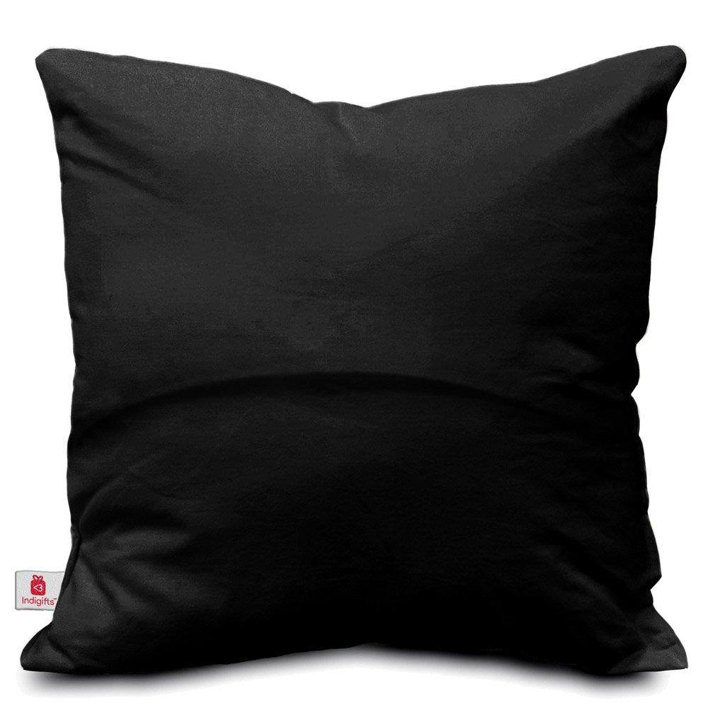 Indigifts Brother Sister Red Lucky to Have You Printed Poly Satin Cushion, 12x12-inches, Pink - Image 3