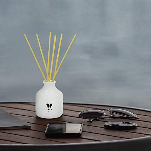 IRIS Reed Diffuser with Ceramic Pot - Lemon Grass - Home Fragrances - Risk-Free - Easy to use - 60 ml - Image 6