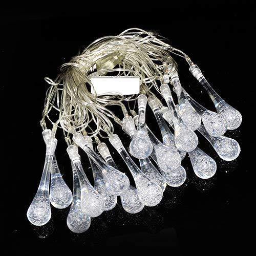 ITMumbai 20LED Crystal Drop Shape Fairy String Lights for Home Lighting Decoration (4 Meter Long Warm White) 2 Pin Plug - Image 6