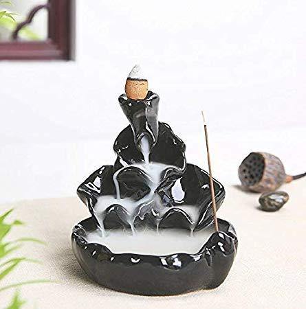 JC Crafts & Fabrics Polyresin Ganesha with Smoke Fountain Backflow Cone Incense Holder Decorative Showpiece - Image 2