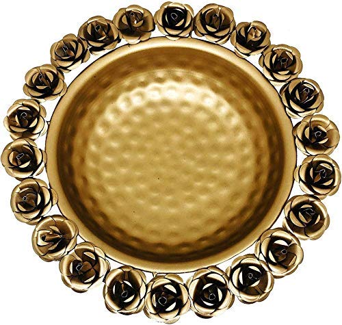 JR Handicrafts World Round Flower Border Designer URLI (Set of 1) Decorative Beautiful Handcrafted Bowl for Floating Flowers and Tea Light Candles Home,Office and Table Decor Special for Diwali Gift - Image 4