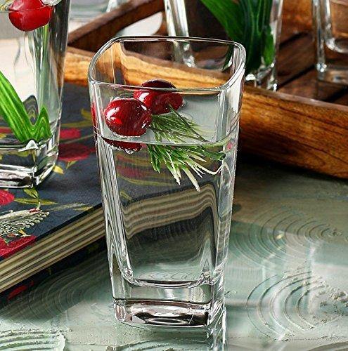 JRP MART JNV Crystal Clear Transparent Water and Juice Glasses - Set of 6 - Image 3