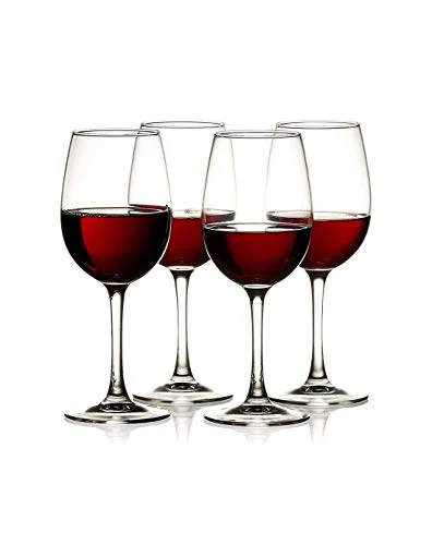 JUSTNOW Glass Goblet Wine Glass - 6 Pieces, White, 250 ml - Image 3