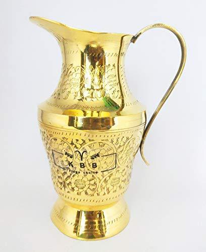 KBB Brass JUG Italia/Home DÉCOR/Gift/Tableware (1.25 LTR) - Image 4