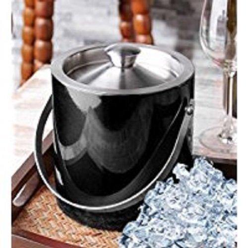 King International Stainless Steel Bar Set, Bartender Kit Cocktail Shaker Set of 3 Piece| Black| Bar Tool Set with Ice Bucket, Tong, Jigger, Champagne Bucket-Complete Bar tool set for Home bar accessories - Image 2