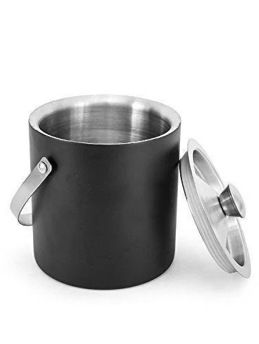 King International Stainless Steel Bar Set, Bartender Kit Cocktail Shaker Set of 3 Piece| Black| Bar Tool Set with Ice Bucket, Tong, Jigger, Champagne Bucket-Complete Bar tool set for Home bar accessories - Image 5