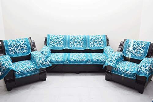 Kingly 5 SeaterAQUA Sofa Cover with ARM Set of 12PC (3+1+1)