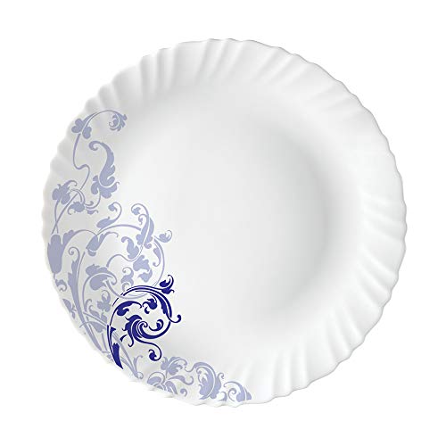 Larah by Borosil Blue Eve Silk Series Opalware Dinner Set, 19 Pieces, Blue Eve Silk - Image 9