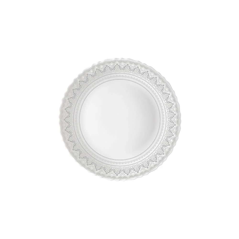 Larah by Borosil Classic Opalware Dinner Set, 27-Pieces, White - Image 7