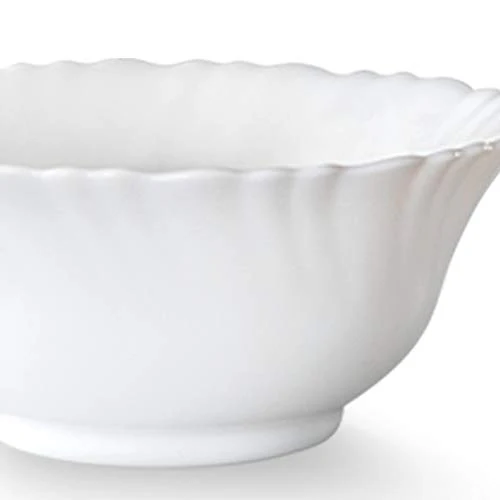 Larah by BOROSIL - HTTCECOM6VB01LOGFL 4.5 inch Veg Bowl - Set of 6 - White - Image 3
