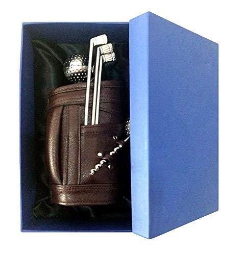 Lavanaya Silver Exclusive Golf Bar Set with Leatherette Bag & Beautiful Box (Metalic) - Image 3