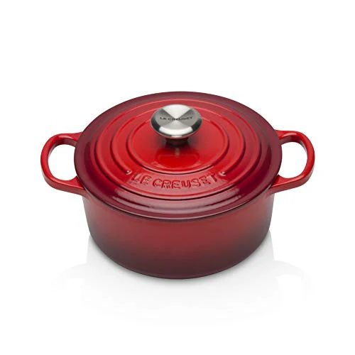 Le Creuset Signature Cast Iron Round Casserole, 18 cm - Cerise