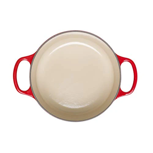 Le Creuset Signature Cast Iron Round Casserole, 18 cm - Cerise - Image 6